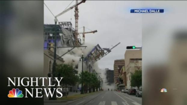 New Orleans Hard Rock Hotel Construction Site Partially Collapses, Killing At Least 1 | Nightly News:The upper floors of the Hard Rock Hotel in New Orleans suddenly began to crumble on Saturday, its concrete floors collapsing on top of each other. Louisiana Gov. John Bel Edwards warned that the building is still unstable. At least one person was killed and others remain missing.» Subscribe to NBC News: http://nbcnews.to/SubscribeToNBC
» Watch more NBC video: http://bit.ly/MoreNBCNews
NBC News Digital is a collection of innovative and powerful news brands that deliver compelling, diverse and engaging news stories. NBC News Digital features NBCNews.com, MSNBC.com, TODAY.com, Nightly News, Meet the Press, Dateline, and the existing apps and digital extensions of these respective properties. We deliver the best in breaking news, live video coverage, original journalism and segments from your favorite NBC News Shows.
Connect with NBC News Online!
NBC News App: https://smart.link/5d0cd9df61b80
Breaking News Alerts: https://link.nbcnews.com/join/5cj/breaking-news-signup?cid=sm_npd_nn_yt_bn-clip_190621
Visit NBCNews.Com: http://nbcnews.to/ReadNBC
Find NBC News on Facebook: http://nbcnews.to/LikeNBC
Follow NBC News on Twitter: http://nbcnews.to/FollowNBC
Follow NBC News on Instagram: http://nbcnews.to/InstaNBC
New Orleans Hard Rock Hotel Construction Site Partially Collapses, Killing At Least 1 | NBC Nightly News
