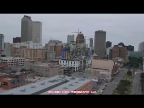 Drone video captures damage after Hard Rock Hotel collapse in New Orleans:Drone video courtesy of Brandon Knox Photography LLC captures the damage moments after the hotel construction fell on New Orleans' Canal Street.