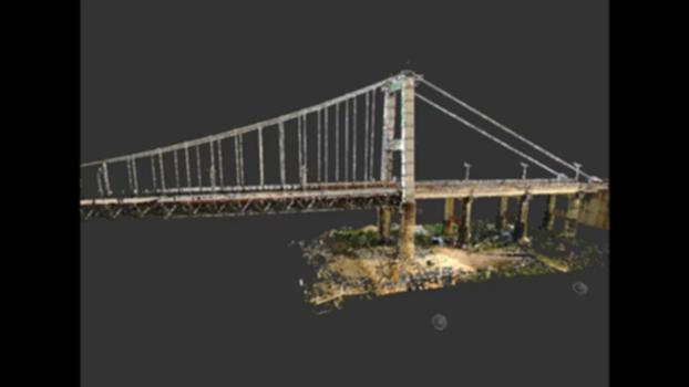 Twantay Bridge Measurement:3D Measurement result of Twantay Bridge, Myanmar