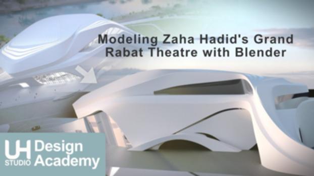 Modeling Zaha Hadid's Grand Rabat Theatre with Blender:This is a time lapse video of Zaha Hadid Architects' modeling techniques, demonstrated with Grand Rabat Theatre and Blender. Zaha Hadid's Design process uses Maya for conceptual architectural design. Subdivision poly modeling is not widely used in the architectural field (outside of a a dozen+ practices), yet the workflow offers fantastic opportunities, offering an organic and expressive path for unleashing initial ideas, compared to Nurbs modeling. 
I have been inspired to demonstrate Blender's robust modeling capabilities, which can significantly aide the initial creative process, in a similar manner as Maya.
blenderarchitecture