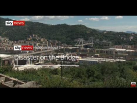 Special report: Disaster on the Morandi Bridge:The collapse of the Morandi Road Bridge in Genoa on Tuesday, which killed 38 people, was both an engineering and a human tragedy.
It has raised serious questions about the bridge's construction, the way it was maintained and the safety of Italian infrastructure.
While the politicians seek answers, the first funerals have taken place for the victims.
Sky correspondent David Bowden has this special report on the disaster on the bridge.
SUBSCRIBE to our YouTube channel for more videos: http://www.youtube.com/skynews
Follow us on Twitter: https://twitter.com/skynews 
Like us on Facebook: https://www.facebook.com/skynews
Follow us on Instagram: https://www.instagram.com/skynews
For more content go to http://news.sky.com and download our apps: 
Apple: https://itunes.apple.com/gb/app/sky-news/id316391924?mt=8
Android https://play.google.com/store/apps/details?id=com.bskyb.skynews.android&hl=en_GB