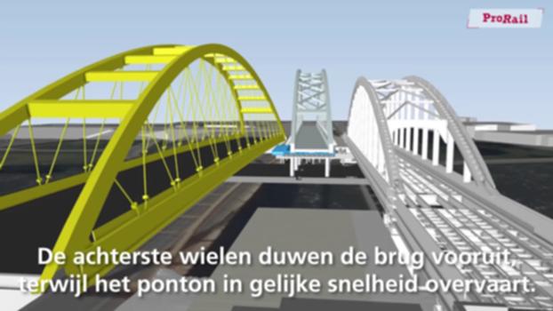 Spoorverdubbeling tussen Utrecht en Leidsche Rijn:In november legt ProRail een nieuwe spoorbrug over het Amsterdam-Rijnkanaal in Utrecht. Dat wordt een spannend karwei, want de brug weegt ruim 3000 ton. Wil je weten hoe we het gaan aanpakken? Bekijk dan de animatie.