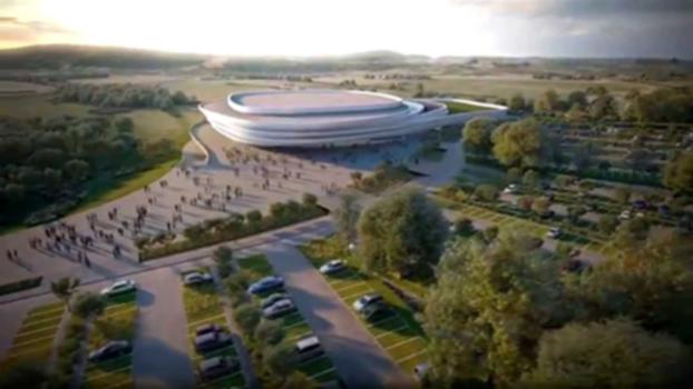 La future Arena du pays d'Aix en vidéo:Une Arena à l'horizon 2017 
La future Arena du pays d'Aix verra le jour en 2017 sur le domaine des trois pigeons, au sud de Luynes. Parmi les quatre projets en concurrence, c'est celui des architectes Christophe Gulizzi et de l'agence d'Architecture Auer-Weber qui a retenu l'attention du jury.
La nouvelle salle - entièrement modulable – sera composée d'un « chaudron » pouvant accueillir entre 6 000 et 8 500 personnes et d'une salle annexe dont la capacité variera entre 1000 et 2000 places. Elle sera également équipée d'un pôle d'échange multimodal structuré autour de dix quais pour bus et cars, en entrée de la zone d'activités des Milles. 
La future Arena accueillera en résidence le PAUC Handball qui évolue en LNH depuis 2012, mais aussi toutes sortes d'événements sportifs, ainsi que des spectacles.