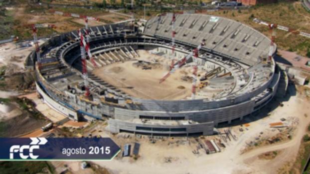 Timelapse construcción Estadio Wanda Metropolitano- At Madrid:El área de infraestructuras del Grupo FCC, ha construido el nuevo estadio del At Madrid. Wanda Metropolitano. Con una capacidad para albergar 68.000 aficionados, el estadio se ha convertido en una instalación deportiva referente en Europa. Premiada como Mejor Obra Publica 2017, albergará la final de la Champions en 2019.