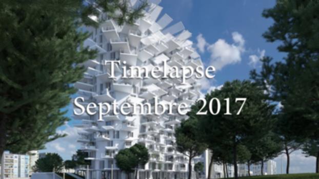 Chantier de L'Arbre Blanc - Time lapse Septembre 2017