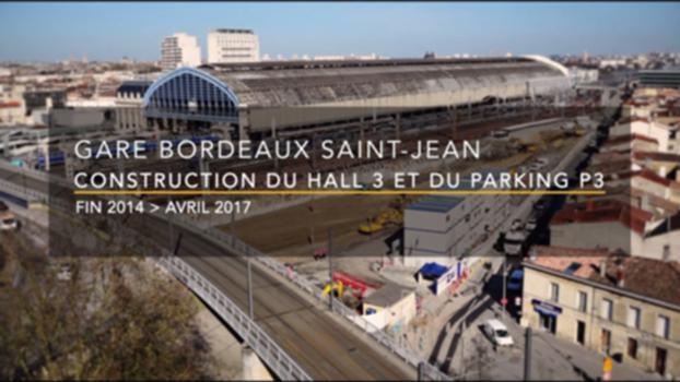 [Timelapse] Le nouveau hall 3 de la gare de Bordeaux St-Jean:Retour en images sur la construction de la nouvelle extension de la gare de Bordeaux St-Jean, quartier Belcier, après plus de deux années de travaux.