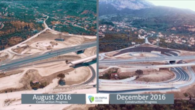 Olympia Odos - Construction Progress December 2016:http://www.olympiaodos.gr