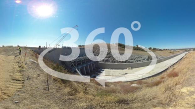 Folsom Dam auxiliary spillway (360 view) : Explore the U.S. Army Corps of Engineers Folsom Dam auxiliary spillway megaproject with your mouse or mobile device. This 360-degree video includes the dam’s control structure and chute. More project info at: http://go.usa.gov/xY84P. The project is scheduled to be complete in 2017. NOTE: Not all browsers support viewing 360 videos/images.
