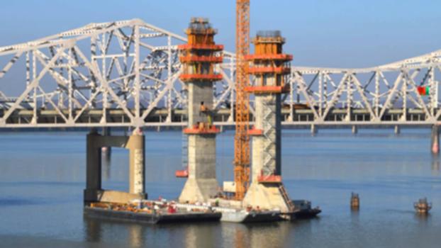 Building the Downtown Bridge : Provides an overview of construction of the new I-65 bridge between Louisville, KY and Jeffersonville, IN that is part of the Louisville-Southern Indiana Ohio River Bridges Project.