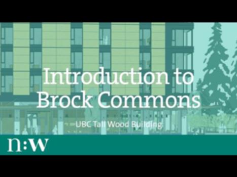 Introduction to Brock Commons - UBC Tall Wood Building:www.naturallywood.com
Brock Commons Tallwood House is an 18-storey mass timber hybrid residence at the University of British Columbia (UBC). The building is comprised of 17 storeys of mass timber construction above a concrete podium and two concrete stair cores. The floor structure consists of 5-ply cross laminated timber (CLT) panels supported on glue laminated timber (glulam) columns. The roof was made of prefabricated sections of steel beams and metal decking.
Brock Commons has a capacity for just over 400 students with floorplans ranging from single bed studios to 4-bed accommodations. Study and social spaces will be located on the ground floor with a student lounge on the 18th floor, where the wood structure will be left exposed for demonstration and educational purposes. 
Wood, a renewable material, was chosen in part to reflect the university’s commitment to sustainability. The building was also designed to meet LEED Gold certification.
The estimated avoided and sequestered greenhouse gases from the wood used in the building is equivalent to removing 511 cars off the road for a year. The total carbon dioxide equivalent avoided by using wood products over other materials in the building is more than 2,432 metric tonnes. Learn more about tall wood buildings at https://www.naturallywood.com/resource/introduction-to-brock-commons-tallwood-house-ubc-tall-wood-building/
***Estimated by the Wood Carbon Calculator for Buildings, based on research by Sathre, R. and J. O’Connor, 2010, A Synthesis of Research on Wood Products and Greenhouse Gas Impacts, FPInnovations (this relates to carbon stored and avoided GHG).
***CO2 refers to CO2 equivalent.