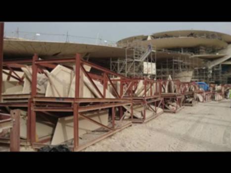 National Museum of Qatar - Construction Tour:Footage taken May 2016 on a tour of the National Museum of Qatar designed by architect Jean Nouvel.
We were told that there were eighty thousands tiles and three thousand people working on site.
Credits: 
UK/Qatar Year of Culture Legacy Residency
http://www.jeremywood.net
https://www.ucl.ac.uk/qatar
http://www.britishcouncil.qa