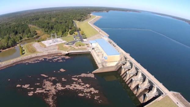 West Point Dam, Lake & West Point Georgia - Aerial - Phantom 2:Aerial view of the West Point Dam & Lake as well as West Point, Georgia. This video was shot with a DJI Phantom 2 Vision+ quadcopter.
West Point Lake is a man-made reservoir formed by the damming of the Chattahoochee River by the U.S. Army Corps of Engineers. This reservoir extends for about 35 mi (56 km) along the Chattahoochee River near the Alabama-Georgia state boundary.
West Point Dam controls seasonal flooding and provides hydroelectric power. This reservoir also stores water during rainy periods, to be released later during dry periods, and hence helping to maintain the water level in the navigable inland waterway from Columbus, Georgia, southwards to the Gulf of Mexico at Apalachicola, Florida, along these two rivers: the Chattahoochee River and the Apalachicola River.
West Point is a town in Troup County, with a small tail of the south end of town in Harris County, in the U.S. state of Georgia. As of the 2000 U.S. Census, this town had a total population of 3,382 people. The very small portion of this town in Harris County is part of the Columbus, Georgia Metropolitan Area, whereas the portion of the town in Troup County is part of the LaGrange, Georgia area.