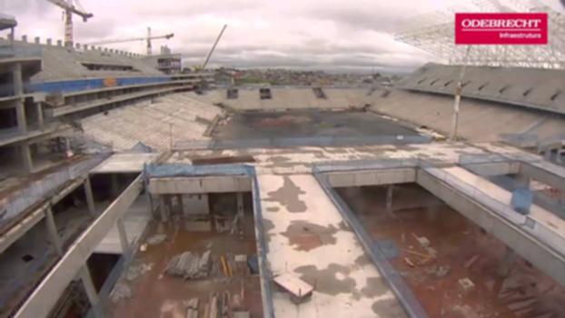 Arena Corinthians: novo time-lapse:Mais informações em: www.odebrechtarenas.com.br