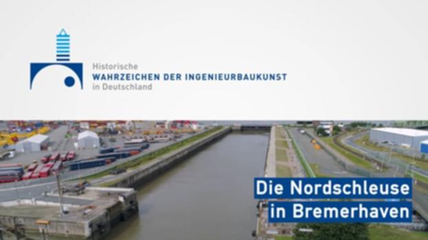 Die Nordschleuse in Bremerhaven (26):Die Nordschleuse Bremerhaven erhält am 26. April 2021 als 26. Bauwerk offiziell den Titel "Historisches Wahrzeichen der Ingenieurbaukunst in Deutschland".
