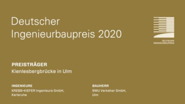 Preisträger 2020 - Kienlesbergbrücke Ulm