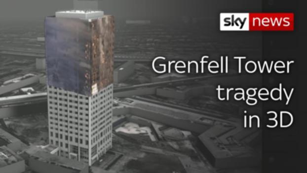 Grenfell special: 3D imaging reveals how the tragedy unfolded:Sky News has been given exclusive access to an interactive 3D model of the Grenfell Tower which aims to provide an unrivalled understanding of the fire that killed 71 people.