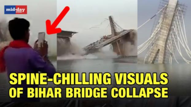 Bihar Bridge Collapse Spine Chilling Visuals Of Bhagalpur Bridge Collapse:Under construction Aguwani-Sultanganj bridge in Bihar’s Bhagalpur collapsed in the Ganga river on June 04. The moment when the bridge collapsed was caught on video by locals Moreover, in 2022, a large portion of the bridge collapsed due to a heavy storm. Further details awaited. Since May 2, 2015, the inauguration of this bridge, which is being built at a cost of 1710 crores, has failed 7 deadlines so far. 
#biharbridgecollapse #biharnews #bhaglpurnews #pmmodi #nitishkumar 
No one knows Mumbai better than us. #madeinmumbai. 
For more Bollywood, news and sports videos subscribe here: http://bit.ly/2KUYCyq
Facebook: https://www.facebook.com/middayindia
Twitter: https://twitter.com/mid_day
Instagram: https://www.instagram.com/middayindia