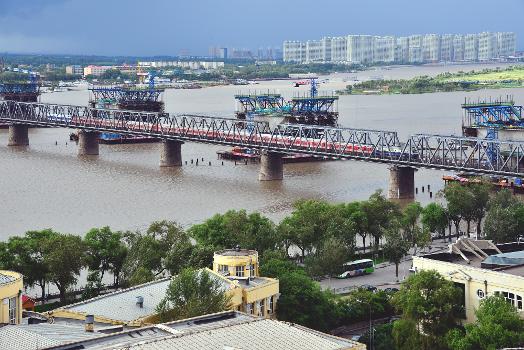 Eisenbahnbrücke Harbin