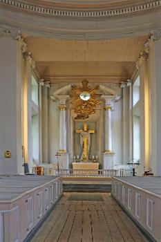 Dreifaltigkeitskirche (Trefaldighetskyrkan) in Karlskrona, Schweden. Barockkirche.