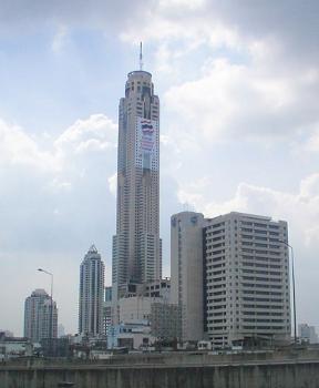 The 304 meter Baiyoke Hotel in Bangkok, the tallest building in Thailand.