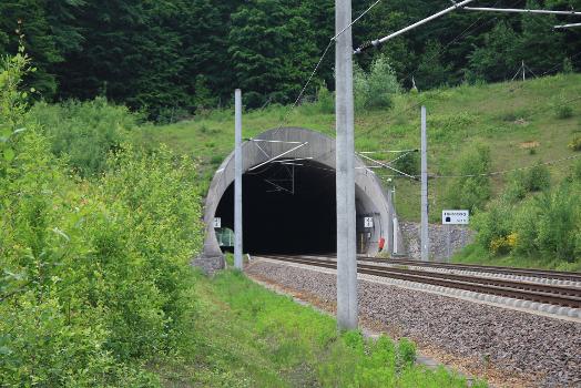 The southern gate of the Hellenberg-tunnel of the Cologne–Frankfurt high-speed rail line