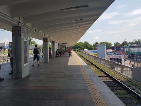 Livoberezhna Metro Station platform