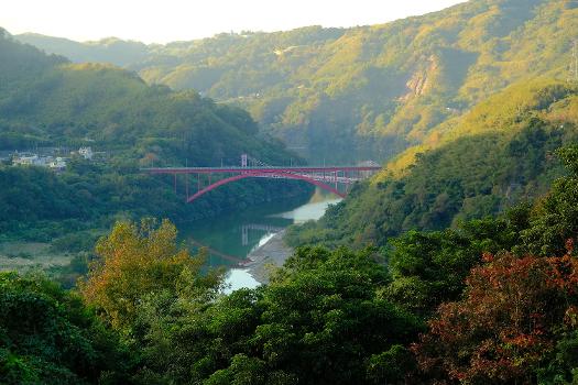 Luofu Bridge in Fuxing District, Taoyuan, Taiwan