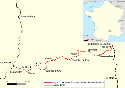 Monastier - La Bastide-Saint-Laurent-les-Bains Rail Line