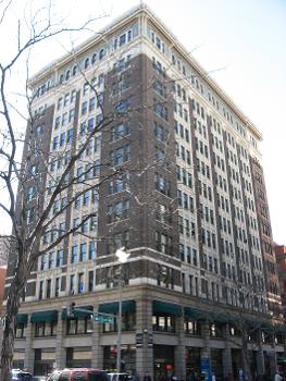 The A.C. Foster Building, located at the western corner of the intersection of Champa Street and the 16th Street Mall in Denver, Colorado : Built in 1911, the building is listed on the National Register of Historic Places.