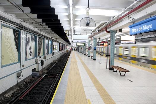 Plaza de Mayo station on Line A of the Buenos Aires Underground