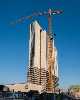 Accountor Tower (previously known as Fortum HQ &amp; Neste tower) under renovation