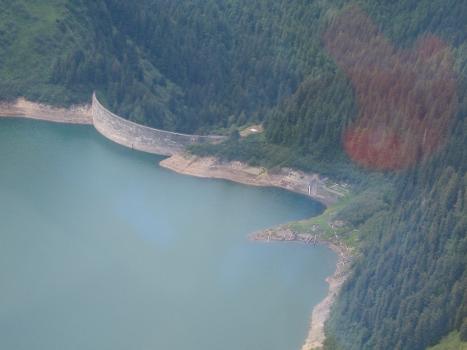 Aerial View of Salmon Arch dam in Juneau, Alaska