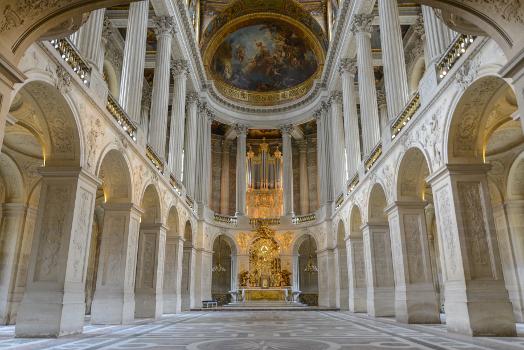 The present chapel of the Palace of Versailles is the fifth in the history of the palace. These chapels evolved with the expansion of the château and formed the focal point of the daily life of the court during the Ancien Régime
