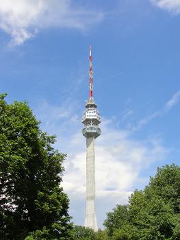 Avala TV Tower:The tower is a 205 m tall telecommunication tower located on Avala mountain near Belgrade, Serbia. It was destroyed in NATO bombardment of Serbia on 29 April 1999. On 21 December 2006, the reconstruction of Avala Tower commenced and was finished on 22 October 2009.