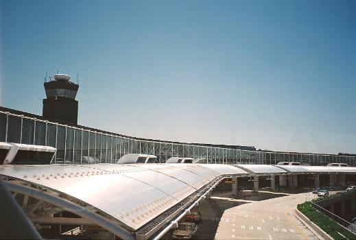 Main terminal, Baltimore-Washington International Airport, Linthicum, Maryland:The terminal includes the headquarters of the Maryland Aviation Administration