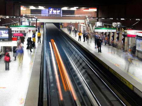 Baquedano Metro Station