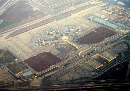 Ben Gurion International Airport runways and terminal