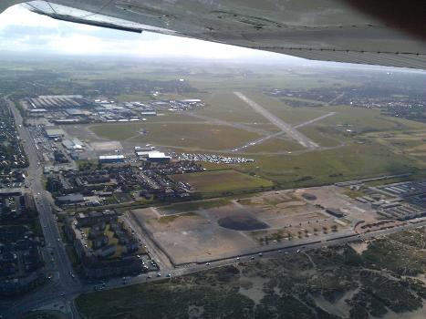 Blackpool Airport seen from air