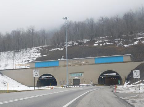 The Blue Mountain Tunnel of the Pennsylvania Turnpike
