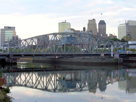 Bridge Street Bridge over Passaic River in Downtown Newark, New Jersey
