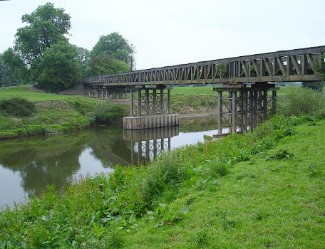 Bridge over the Severn:Formerly a Shropshire &amp; Montgomeryshire railway bridge on the Criggion branch line, it now carries the road from Crewgreen to Melverley.
History of S&amp;MR