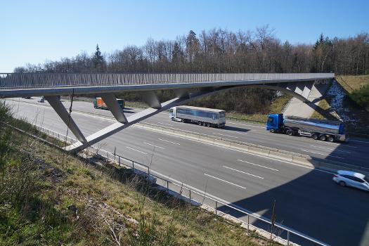 Brücke Rotsteigelesweg über die Bundesautobahn A8/A81 bei Sindelfingen