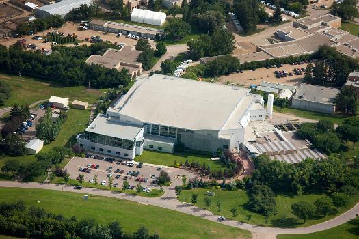 Canadian Light Source building from the air