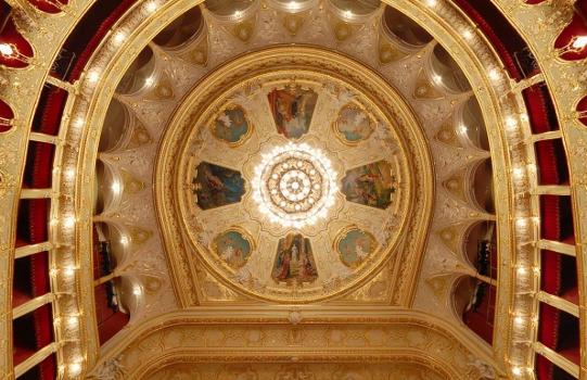 Ceiling of the hall in Odessa Opera Theater