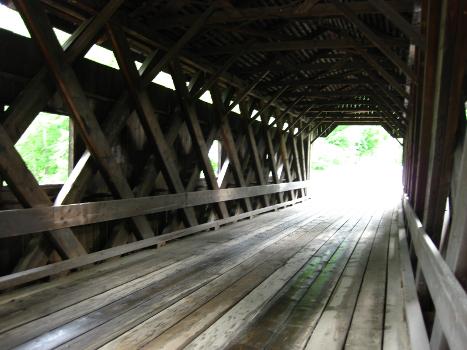 Covered bridge in Warner, New Hampshire.