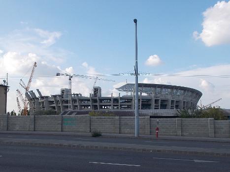 Ferenc Puskás Stadium (2019) : From Kerepes út, Százados neighborhood, Józsefváros district, Budapest