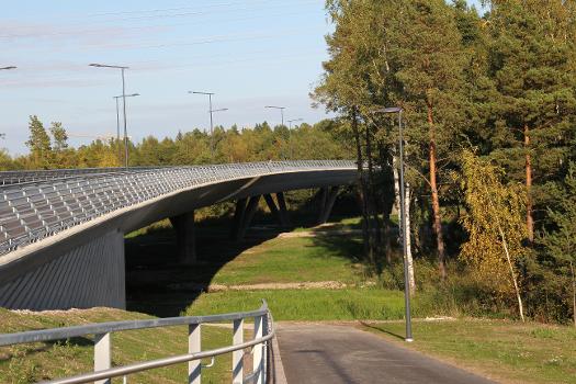 Finnevik bridge, Espoo, Finland. - Seen from Finnoo, southern side of the bridge
