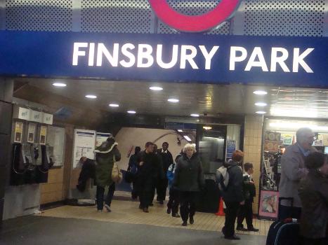 Finsbury Park tube station, in London