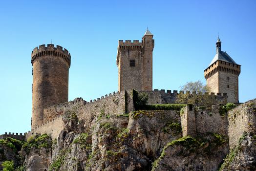 Foix, Ariège (Midi-Pyrénées) - Vue Nord-est du château