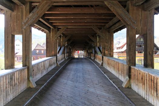 Holzbrücke über die Murg in Forbach (Baden)